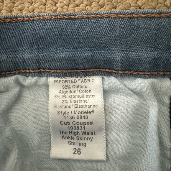 CURRENT / ELLIOT  JEANS  Size 26  HIGH WAIST / ANKLE SKINNY / SKINNY JEAN - Picture 7 of 7